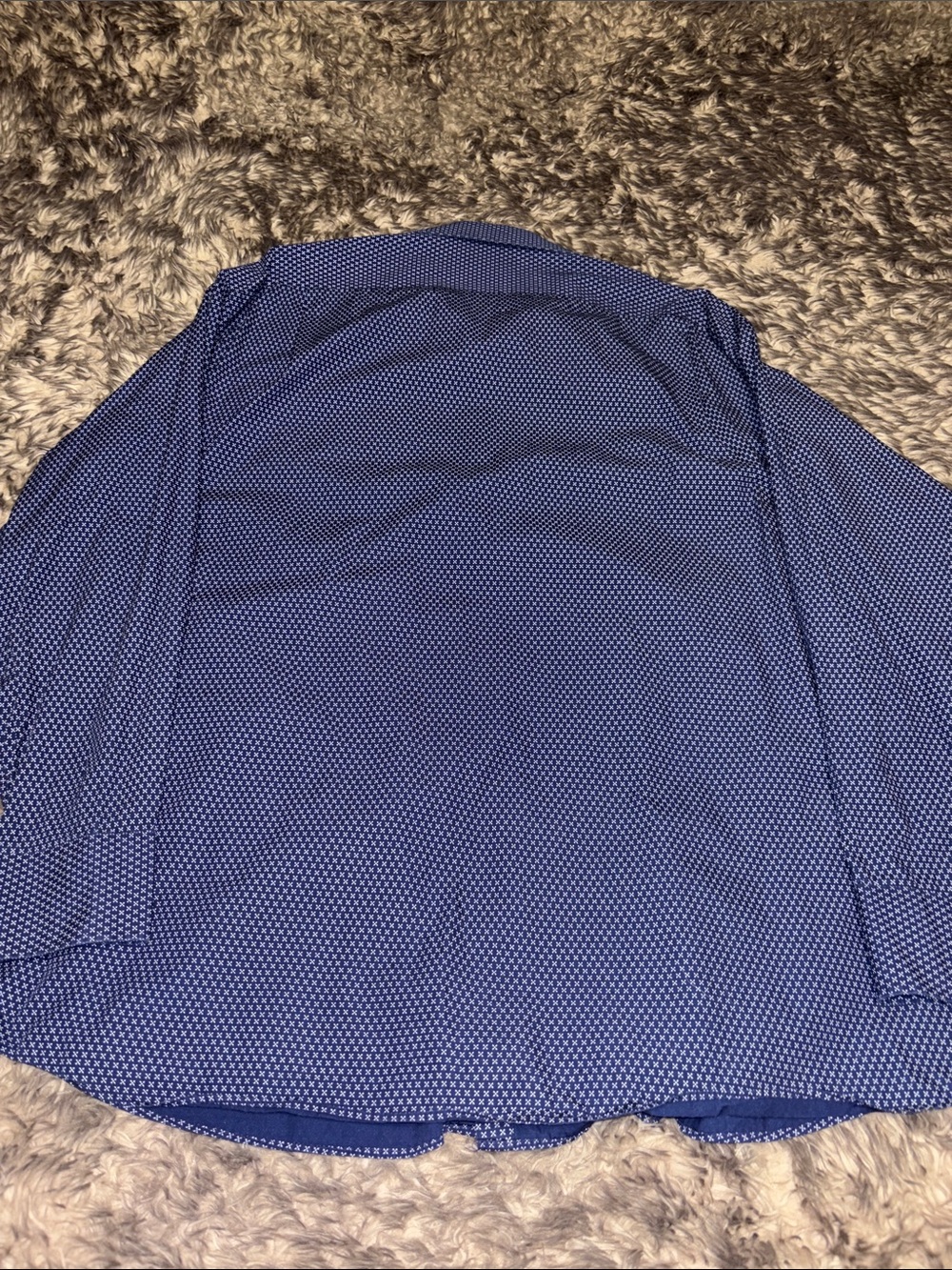 Tommy Hilfiger Navy Blue Microdot Dress Shirt - Picture 4 of 4